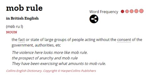 mob rule meaning.